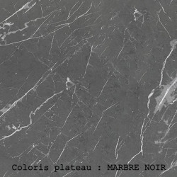 Table basse ovale de jardin marbre noir, table basse ovale design moderne