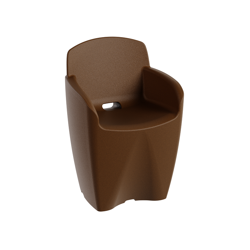 Table ronde jardin 6 personnes avec chaises, mobilier jardin design marbre noir