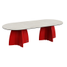 Table de jardin 10 personnes avec chaises, mobilier jardin design 10 places