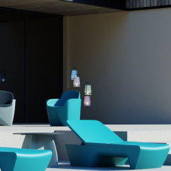 Lampadaire extérieur terrasse design, lampadaire arbre LED décoratif extérieur