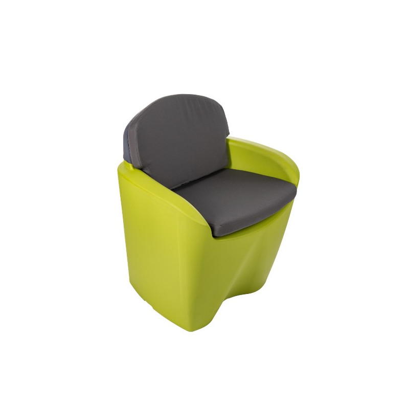 Coussin pour fauteuil de jardin avec dossier