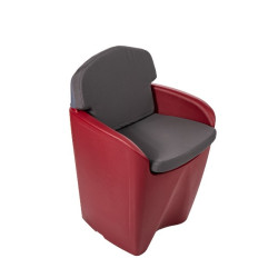 Coussin imperméable pour chaise de jardin avec dossier