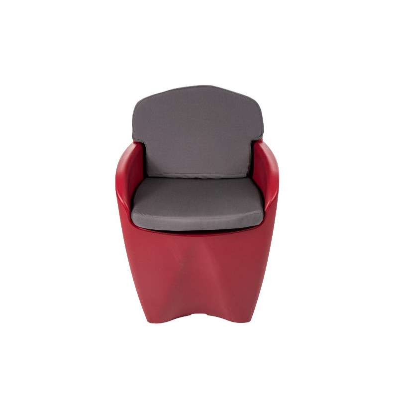 Coussin imperméable pour chaise de jardin avec dossier