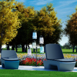 Lampadaire extérieur design, lampadaire arbre lumineux LED extérieur