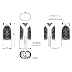 Récupérateur eau de pluie design 1000 litres ETHNO, récupérateur eau de pluie décoratif