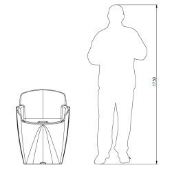 Table et chaise de jardin 6 personnes, mobilier de jardin design 6 places