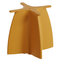 Pied de table basse design, piètement table basse polyéthylène