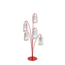 Lampadaire extérieur sur pied moderne, arbre décoratif lumineux LED extérieur