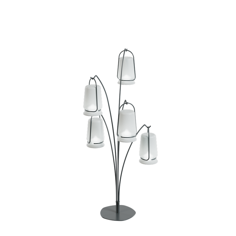 Lampadaire extérieur terrasse design, lampadaire arbre LED décoratif extérieur