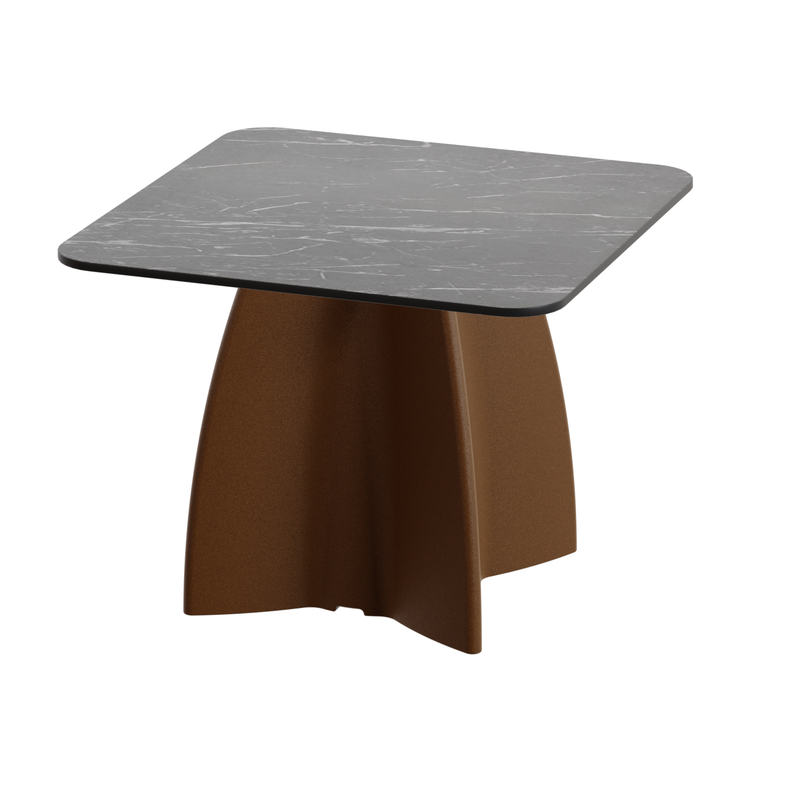 Table basse carré marbre noir, table basse carré moderne design