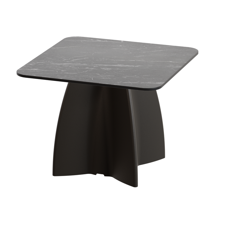 Table basse carré marbre noir, table basse carré moderne design
