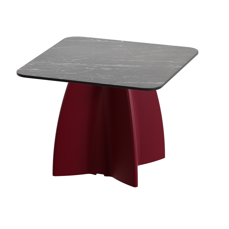 Table basse carré marbre noir, table basse carré moderne design