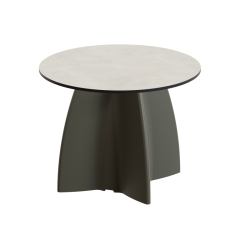 Table basse de jardin ronde haute gamme, table basse design contemporaine