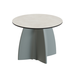 Table basse de jardin ronde haute gamme, table basse design contemporaine