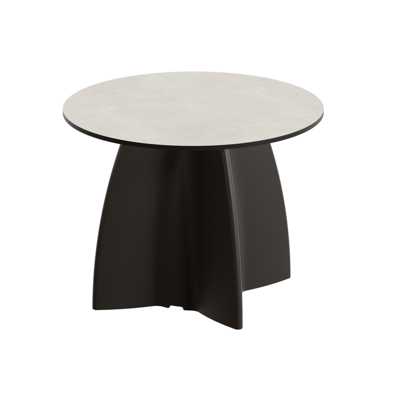 Table basse de jardin ronde haute gamme, table basse design contemporaine