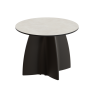 Table basse de jardin ronde haute gamme, table basse design contemporaine