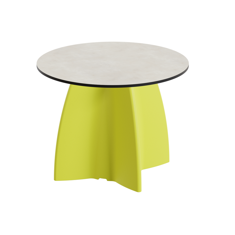 Table basse de jardin ronde haute gamme, table basse design contemporaine