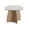 Table basse de jardin ronde haute gamme, table basse design contemporaine