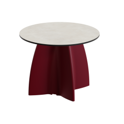 Table basse de jardin ronde haute gamme, table basse design contemporaine