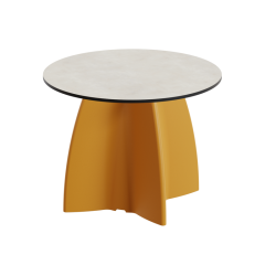 Table basse de jardin ronde haute gamme, table basse design contemporaine