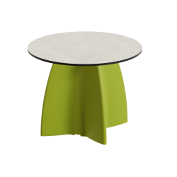 Table basse de jardin ronde haute gamme, table basse design contemporaine