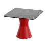 Table basse marbre noir haute gamme, table basse carré design jardin