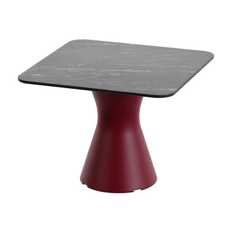 Table basse marbre noir haute gamme, table basse carré design jardin
