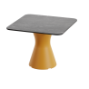Table basse marbre noir haute gamme, table basse carré design jardin