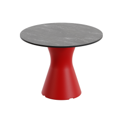 Table basse ronde en marbre noir, table basse ronde design jardin
