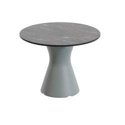 Table basse ronde en marbre noir, table basse ronde design jardin