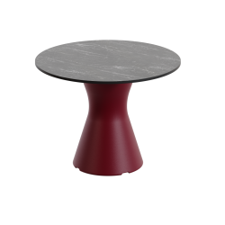 Table basse ronde en marbre noir, table basse ronde design jardin