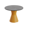 Table basse ronde en marbre noir, table basse ronde design jardin
