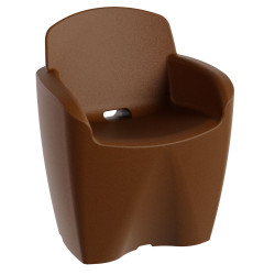 Fauteuil de jardin moderne haute gamme, fauteuil polypropylène design extérieur