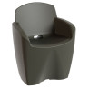 Fauteuil de jardin moderne haute gamme, fauteuil polypropylène design extérieur