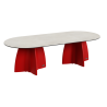 Grande table de jardin design, table extérieur 10 personnes haute gamme