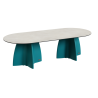 Grande table de jardin design, table extérieur 10 personnes haute gamme