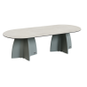 Grande table de jardin design, table extérieur 10 personnes haute gamme