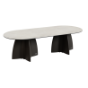Grande table de jardin design, table extérieur 10 personnes haute gamme