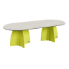 Grande table de jardin design, table extérieur 10 personnes haute gamme