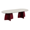 Grande table de jardin design, table extérieur 10 personnes haute gamme