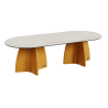 Grande table de jardin design, table extérieur 10 personnes haute gamme