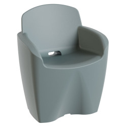 Fauteuil de jardin moderne haute gamme, fauteuil polypropylène design extérieur