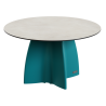 Table de jardin design ronde, table ronde extérieur 6 personnes