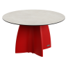 Table de jardin design ronde, table ronde extérieur 6 personnes
