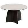 Table de jardin design ronde, table ronde extérieur 6 personnes