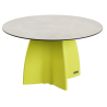 Table de jardin design ronde, table ronde extérieur 6 personnes