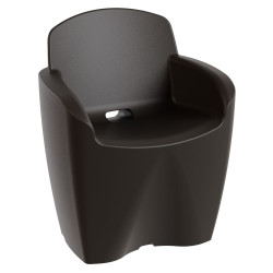 Fauteuil de jardin moderne haute gamme, fauteuil polypropylène design extérieur