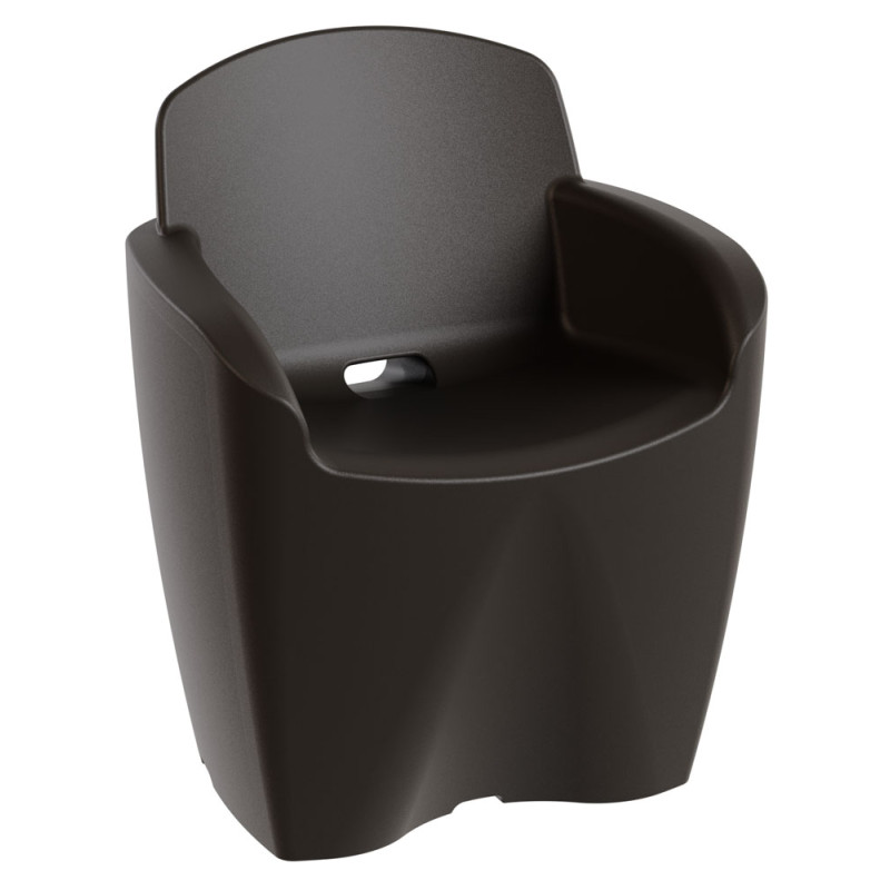 Fauteuil de jardin moderne haute gamme, fauteuil polypropylène design extérieur