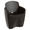 Fauteuil de jardin moderne haute gamme, fauteuil polypropylène design extérieur