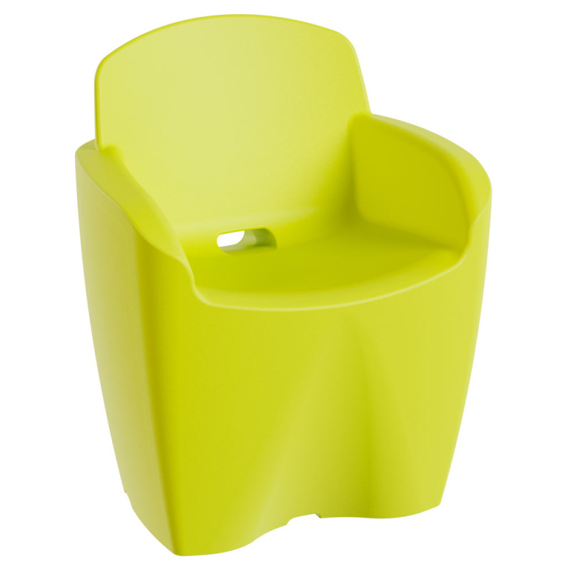 Fauteuil de jardin moderne haute gamme, fauteuil polypropylène design extérieur